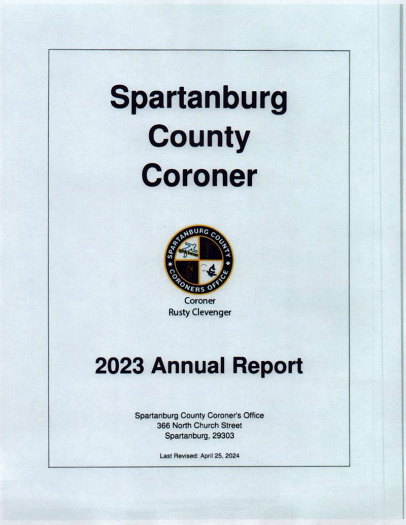 Spartanburg County Coroner 2023 Annual Report